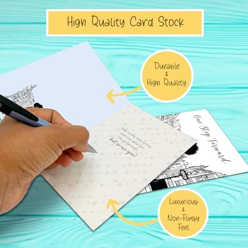 African American Greeting Cards Assortment Box – 18 All-Occasion Christian Greeting Cards with Envelopes – Birthday, Encouragement, Friendship, Romance, Engagement, , Mother's Day, Get Well & More