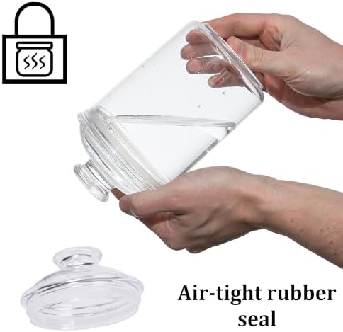 JOEY'Z 24oz Acrylic Airtight Candy Jar Cookie Jar - Candy Jars with Lids