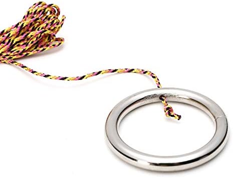 Hook and Ring Swing DIY Kit Heavy-Duty Hardware and String Ring Toss Game Indoor – Outdoor（Set-up Instruction Included）