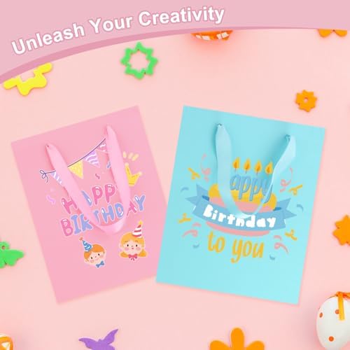 Epoesch 4 Pack Medium Gift Bags with Handles and 8 Tissue Papers