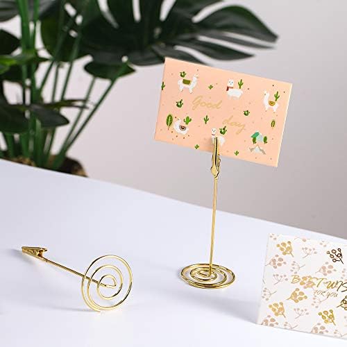 Artliving 12pcs Place Card Holder Memo Holder Clip Photo Holder Table Number Holder