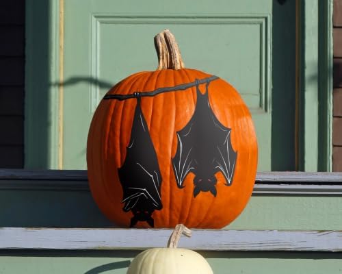 FLFK Halloween Peel and Stick Wall Stickers (Hanging Bats)