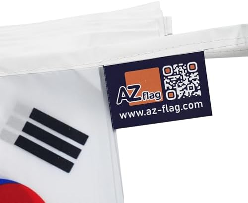 AZ FLAG South Korea Bunting 20 ft 20 flags Light Polyester