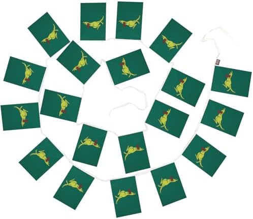 AZ FLAG Boxing Kangaroo Bunting 20 ft 20 flags Light Polyester