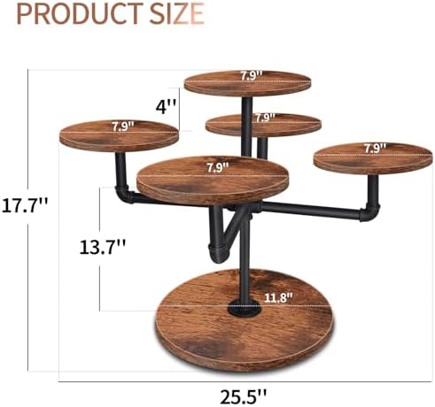Cupcake Stand for 50 Cupcakes, 3 Tier Large Wooden Cupcake Tower