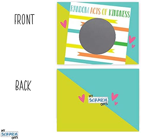 Make Your Own DIY Scratch Off ScratchNotes 20 Pack 3x4 Note Cards & Stickers Random Acts of Kindness