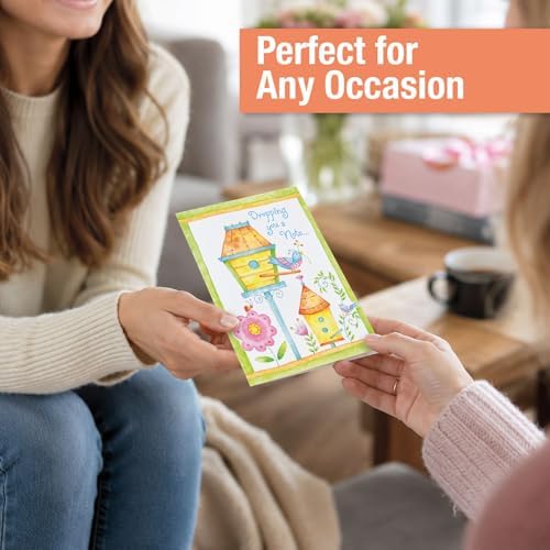 Current Friendship Thinking of You Cards with Envelopes - Assortment of 20 Greeting Cards, 10 Designs, Large 5" x 7" Thinking of You Cards for Women