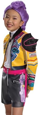 Disguise K-Pop Demon Hunters Rumi Costume, Official Halloween Jumpsuit and Top Dress Up Outfit, Kids Size (7-8)