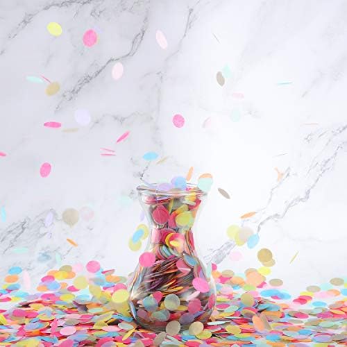 TecUnite Colorful Confetti Tissue Table Confetti, 1.5 cm