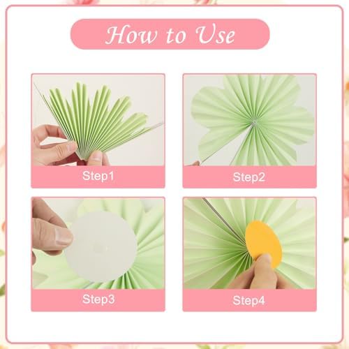Pastel Paper Flower Butterfly Decoration Pastel Classroom Ceiling Decor Paper Fans Butterfly Party Decorations for Wall Office Classroom Women Birthday Baby Shower Back to School Decor