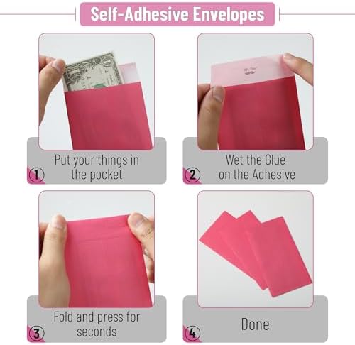 Mr. Pen- Money Envelopes for Cash, 6.5" x 3.5", 100 Pack, Kraft Paper | Self-Adhesive Bulk Cash Envelopes for Budgeting, Money and Coin Saving, Check, Budget, Small Item Organizing