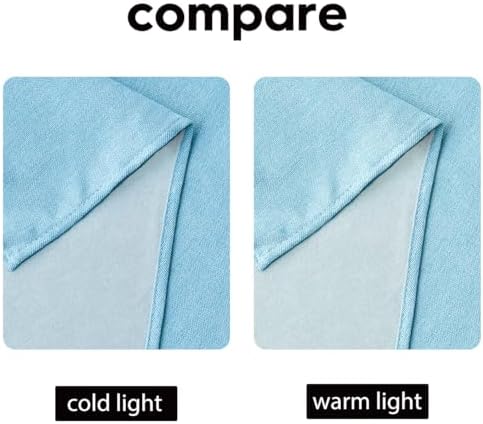 Artoid Mode Light Blue Table Runner, Seasonal Summer Washable Kitchen Dining Table Decoration for Home Party Decor 13x72 Inch