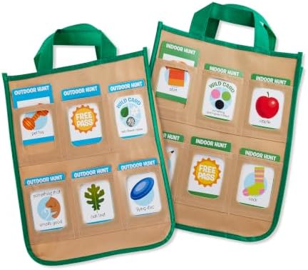 Melissa & Doug Let’s Explore Indoor/Outdoor Scavenger Hunt Play Set – 80 Double-Sided Cards