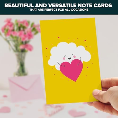 Decorably 24 Pack 4x6in Blank Valentines Cards for Adults and Kids