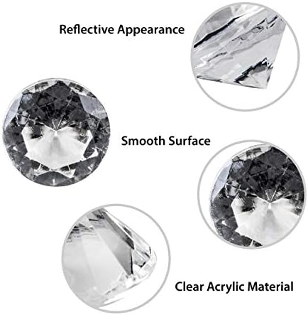 Super Z Outlet Diamond Table Confetti Party Toy Decorations for Weddings, Bridal Shower, Birthdays, Graduations, Home, and more. 800 COUNT, 4 Carat/8mm Jewels