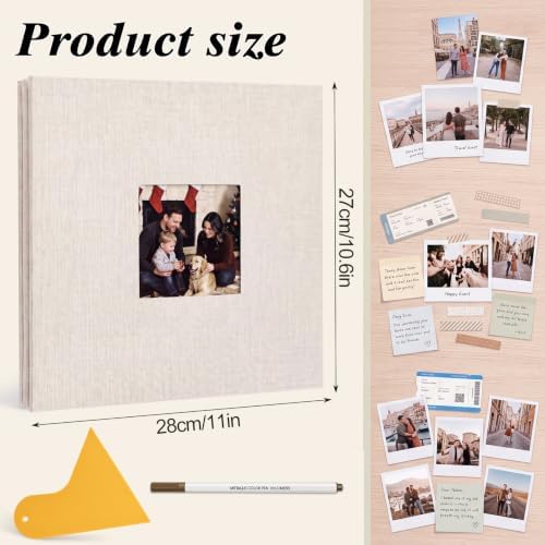 Photo Album Self Adhesive Scrapbook Album, for 4x6, 5x7 & 8x10 Photos