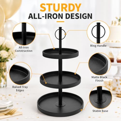 3 Tier Cupcake Stand, 2 Pack Halloween Cupcake Stand for 50 Cupcakes