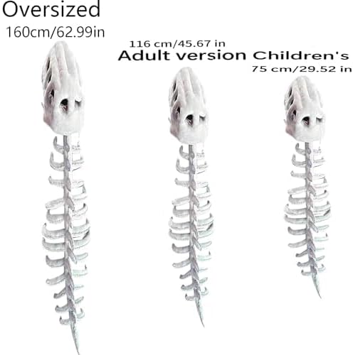 Dinosaur Costume-3D Skeleton Design,Halloween Dinosaur Skeleton Costume