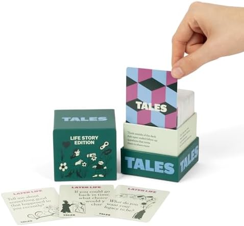 TALES 150 Conversation Cards, Life Story Edition, Preserve Family Memories