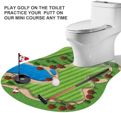 GOODLYSPORTS Toilet Golf Gag Gifts for Men, White Elephant Gifts for Adults