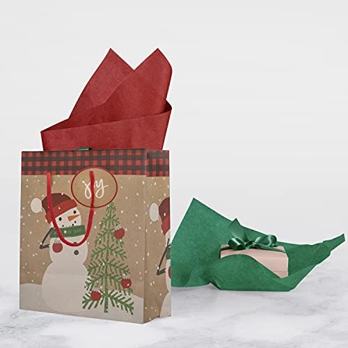 IM Customization Red and Green Christmas Tissue Paper - 30 Sheets - 20 x 26 Inches - Gift Wrap, Crafts, Decorations