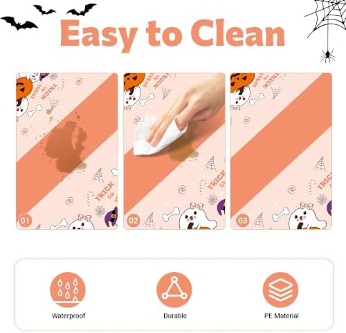 Childom 3 Pack Halloween Tablecloth Rectangle Table,Halloween Decorations