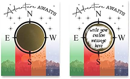 Make Your Own DIY Scratch Off ScratchNotes 20 Pack 3x4 Note Cards & Stickers Adventure Awaits