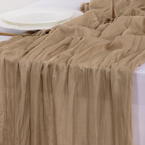Cheesecloth Table Runner Fall Boho Wedding Birthday Party Home Decor