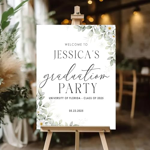 Personalized 2026 Graduation Party Welcome Sign, Minimalist Grads Decor, Class of 2026 Graduation Party Poster, Custom Graduation Party Sign, Congrats Grad Decorations Design 12