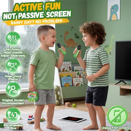 YLL Karaoke Machine for Kids, Top Birthday Gifts for Boys Ages 4-12+ Toy