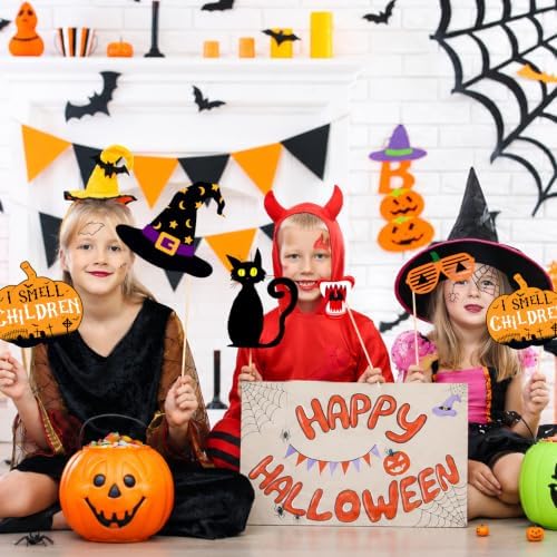 Halloween Photo Props,Spooky Halloween Deocorations Photo Booth Props