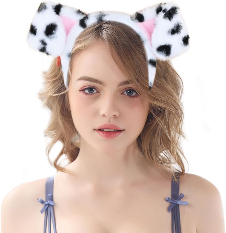 Plush Animal Ears and Horns Headband-Halloween Christmas Festival Theme Party Animal Cosplay Costume Headbands