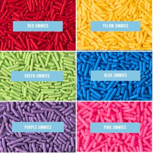 Sweets Indeed Rainbow Jimmies Sprinkles for Baking & Decorating, 6.45 oz
