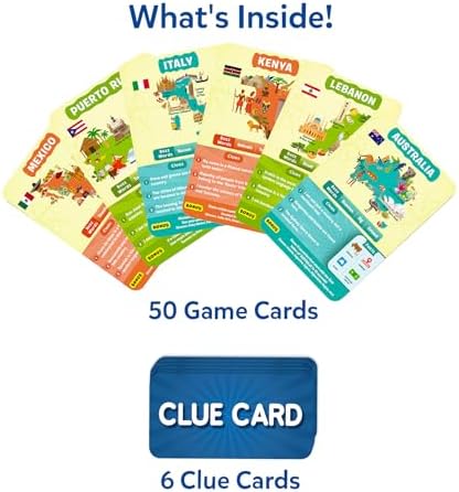 Skillmatics Guess in 10 – Countries of The World, Trivia Card Game