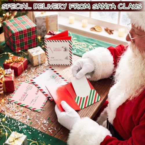 AmazingSpark 4 Set Postal Themed Christmas Gift Card Booklet for Cash