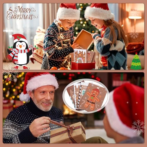 6 Set/30 Slots Christmas Gift Card Booklet with Envelopes