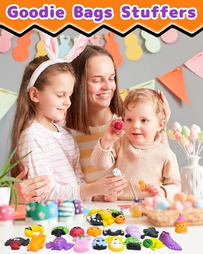 30 Pcs Halloween Squishy Toys, Party Favors for Kids, Non Candy Treats