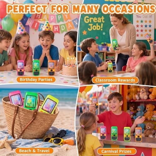 Gejoy 16 Pcs Handheld Water Ring Games for Kids Party Favors Gifts, Cute