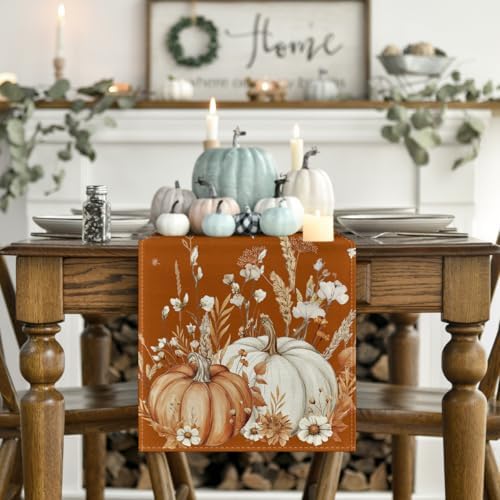 Artoid Mode 210 GSM Fall Table Runner Home Party Decor 13x108 Inch