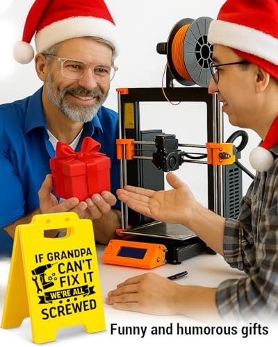 Funny Grandpa Desk Sign, If Grandpa Can’t Fix It We’re All Screwed, Grandpa Gifts from Grandkids, Fathers Day Birthday Gifts for Grandpa Papa Grandfather