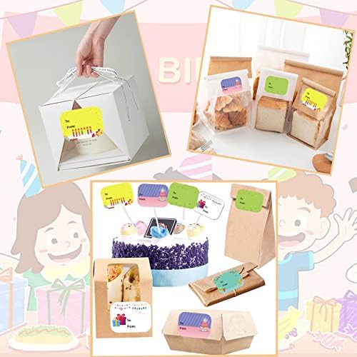 Happy Birthday Present Stickers Happy Birthday to from Gift Labels Party
