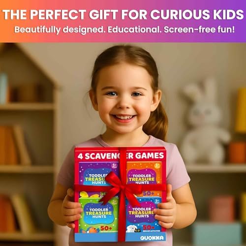 Scavenger Hunt for Toddlers 3-5 - Treasure Hunt for Kids Ages 4-8 Card Game