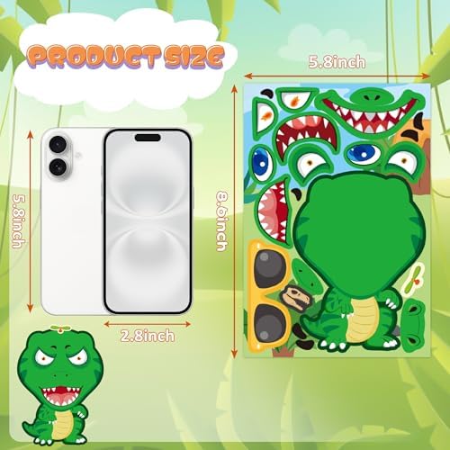 Dinosaur Stickers 48 Sheets Dino Party Favors Birthday Decorations