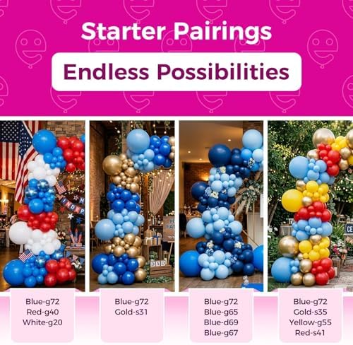 Bezente Royal Blue Latex Party Balloons 18 Inch 30 Pack Large Thick