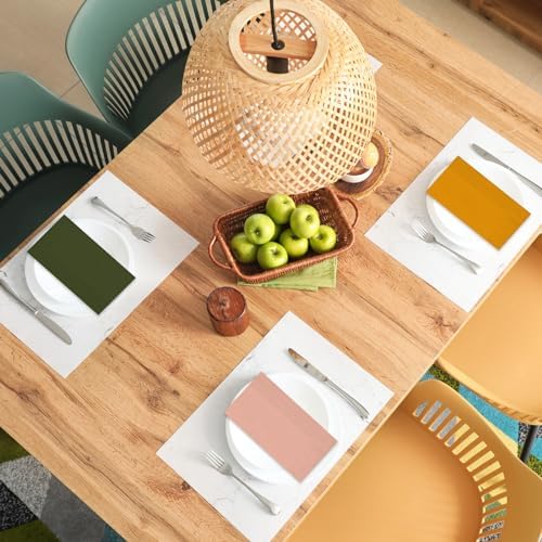 Whaline 120Pcs Modern Boho Guest Napkins Sage Green Pink Orange Brown Paper Napkins Disposable Hand Napkin Towel for Autumn Harvest Thanksgiving Bride Wedding Baby Shower Party Supplies