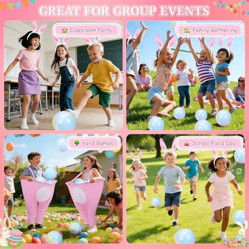 Easter Games for Kids, Funny Bunny Pants Tossing Game, Ages 4–8
