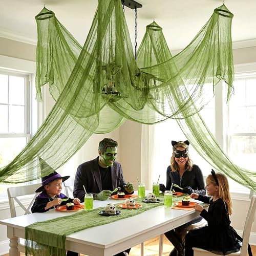 400"x85" Large Halloween Scary Gauze, Spooky Cloth Party Decoration
