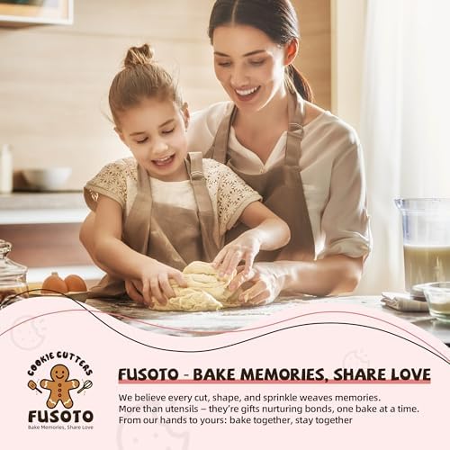 FUSOTO 9PCS Number Cookie Cutters Set, 4 Inches Number 0-8(6 Reverses to 9)