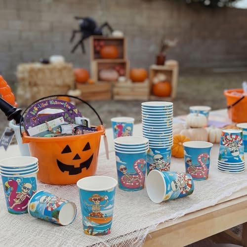 Funtery 100 Pcs Halloween Paper Cups Halloween Party Decorations