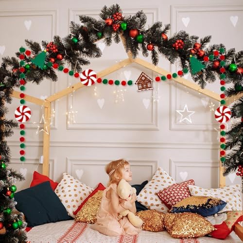 Jansun 8.2 Ft Felt Christmas Garland